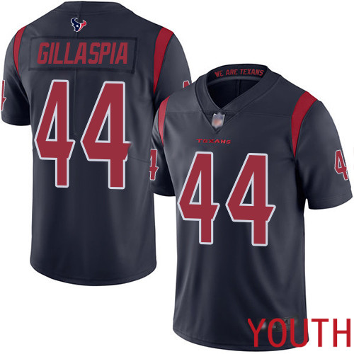 Houston Texans Limited Navy Blue Youth Cullen Gillaspia Jersey NFL Football #44 Rush Vapor Untouchable